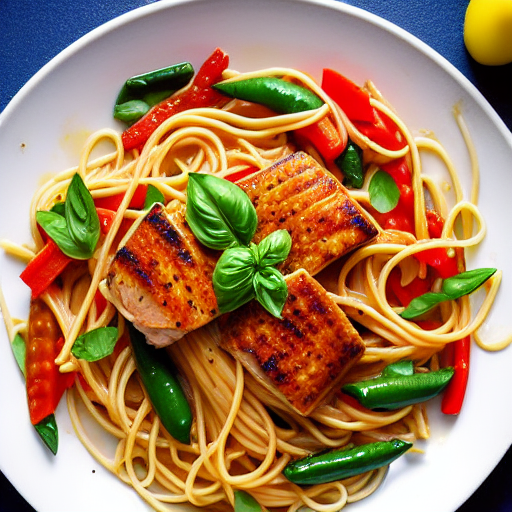 Pasta con Pimientos y Atún