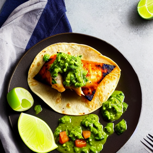 Tacos de Pescado con Salsa Verde