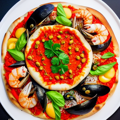 Seafood Jeongol Pizza