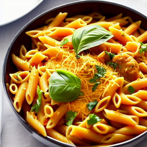 Pasta com Molho de Abóbora