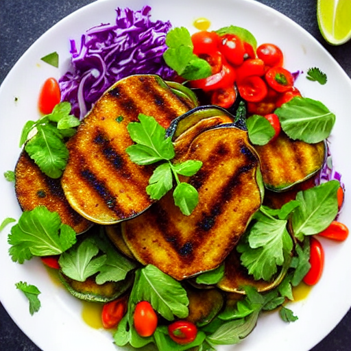 Fried Eggplant Salad