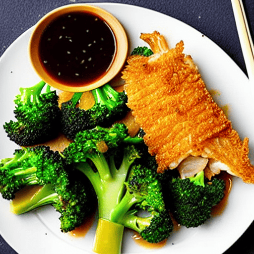 Crispy Fish with Broccoli