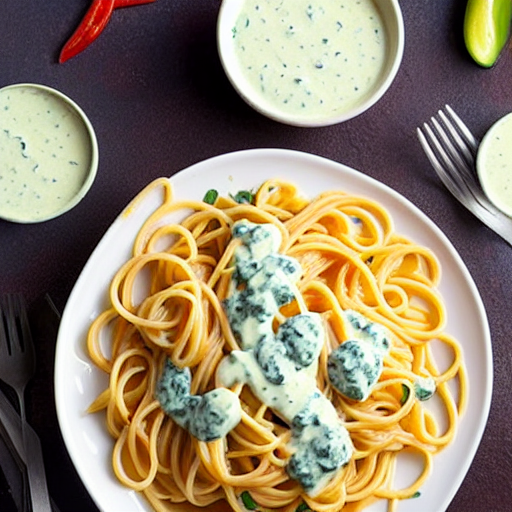 Pasta with Ranch Dressing