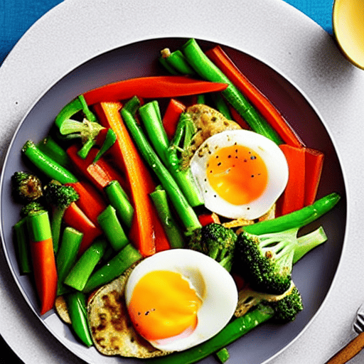 Vegetable and Egg Stir-Fry