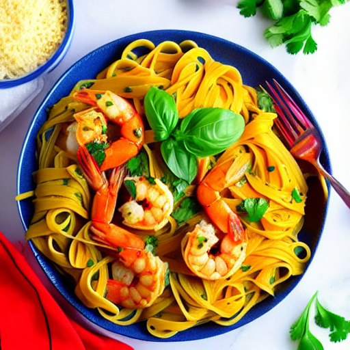 Keto Prawn Masala Pasta