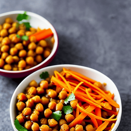 Crispy Sweet Potato and Lentil Bowl with Chickpeas