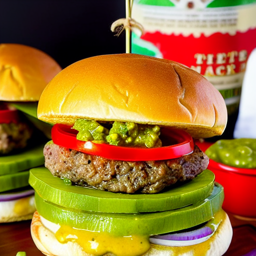Chili Verde Burger