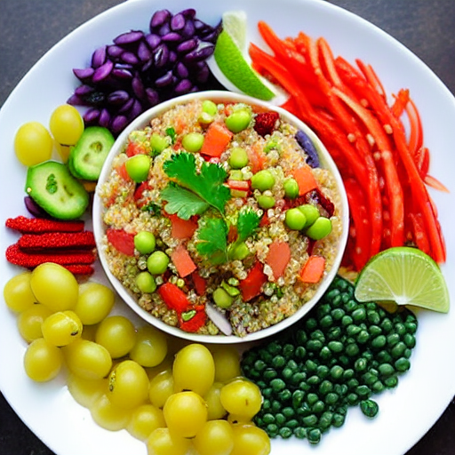 Salada de Quinoa com Frutos do Mar