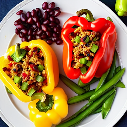 Stuffed Bell Peppers with Turkey
