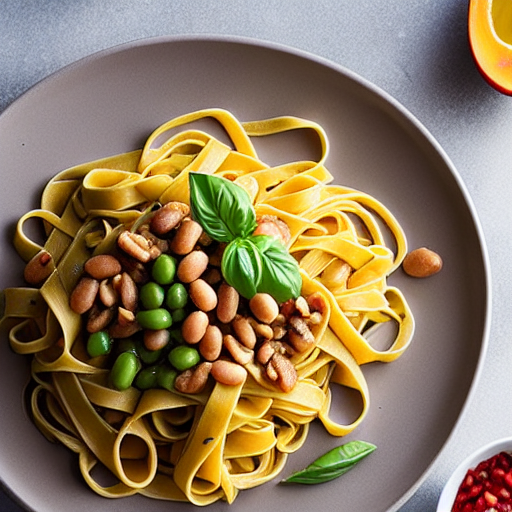 Hopi Tepary Bean Tagliatelle