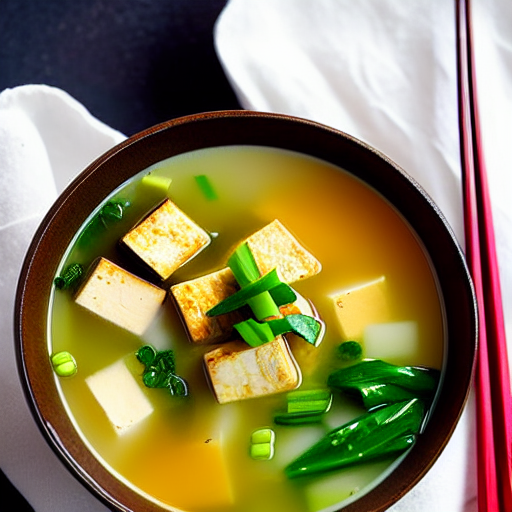 Miso Soup with Tofu and Miso
