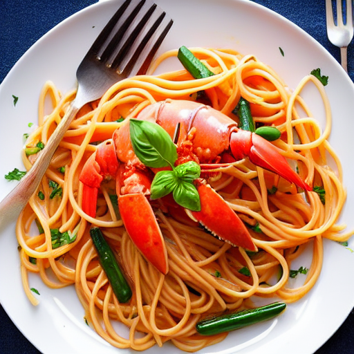 Pasta with Lobster and Carrots