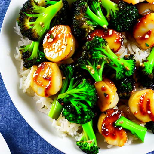 Stir-Fried Scallops with Broccoli
