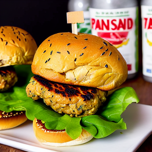 Pine Nut Chicken Burger
