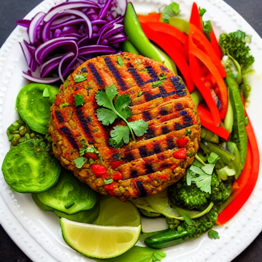 Kefta-Style Lentil Burger