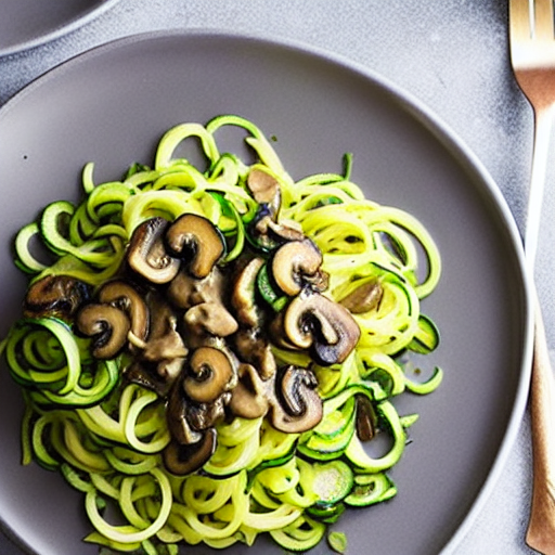 Mushroom Stroganoff Zoodles