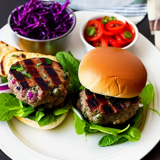 Lamb Burger with Mint