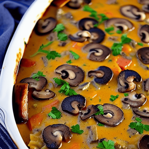 Savory Beef and Mushroom Casserole