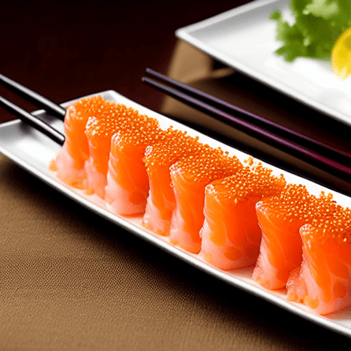 Sushi with Salmon Roe