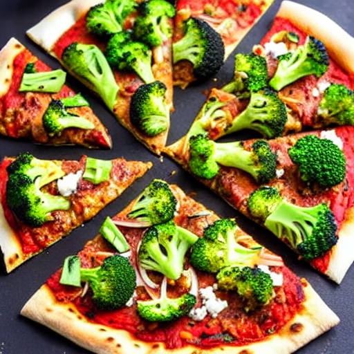 Tandoori Broccoli Pizza