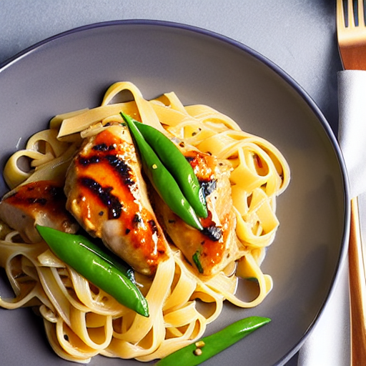 Korean Chicken Alfredo