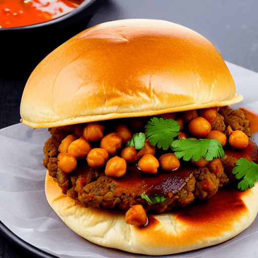 Chole Bhature Burger