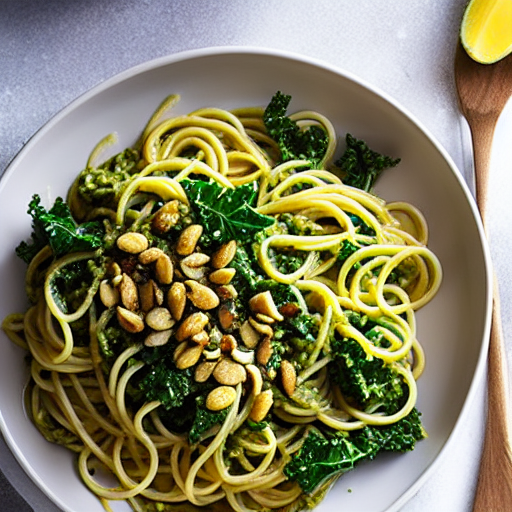 Pasta with Kale Pesto