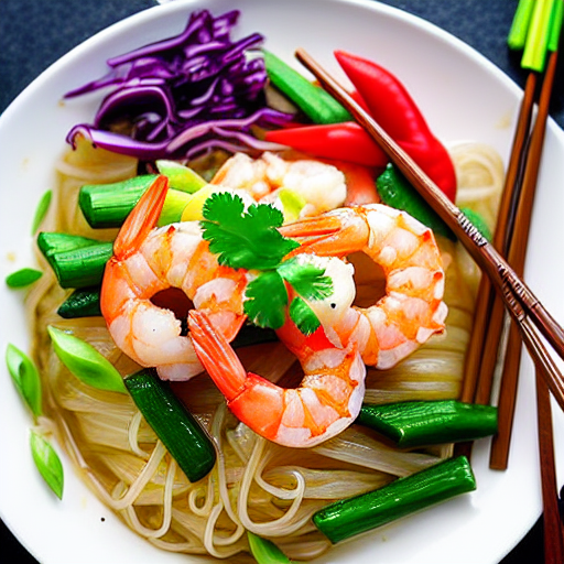 Rice Noodles with Shrimp