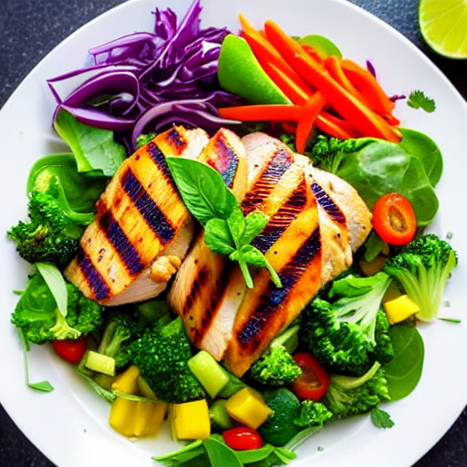 Salada de Frango Grelhado