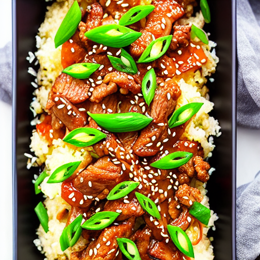 Korean BBQ Cauliflower Rice