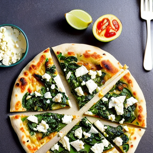 Feta Spinach Pizza