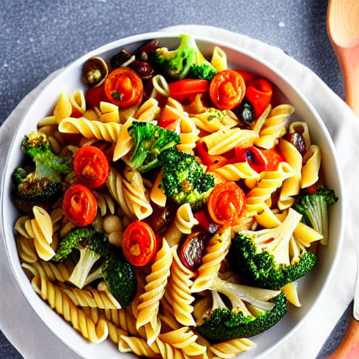 Pasta with Roasted Vegetables