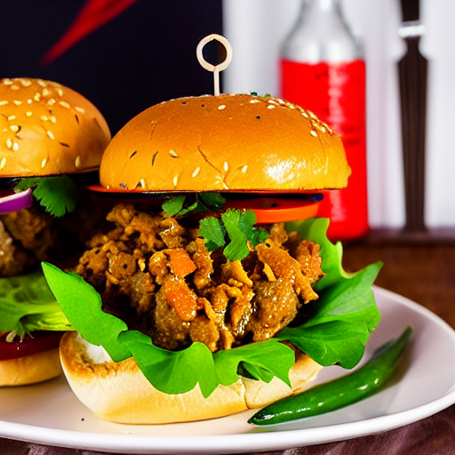 Red Curry Beef Burger