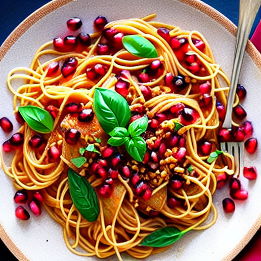 Pasta with Pomegranate