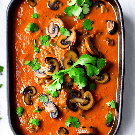 Mushroom Masala Bake