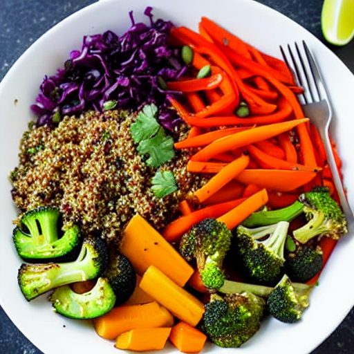Balsamic Roasted Vegetable Quinoa Bowl