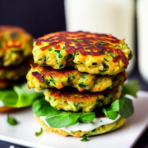 Zucchini Fritters Burger