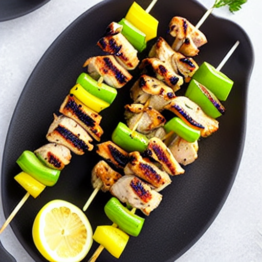 Lemon Herb Chicken Skewers
