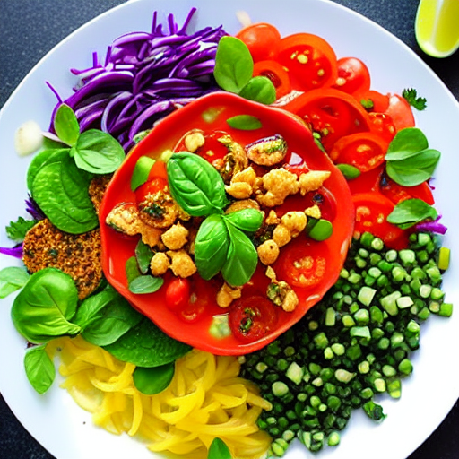 Vegan Akdeniz Salatası