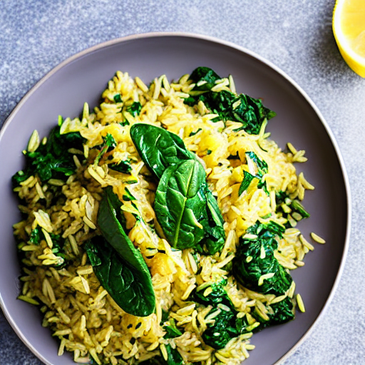 Rice with Spinach