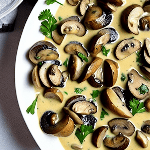 Creamy Garlic Mushrooms