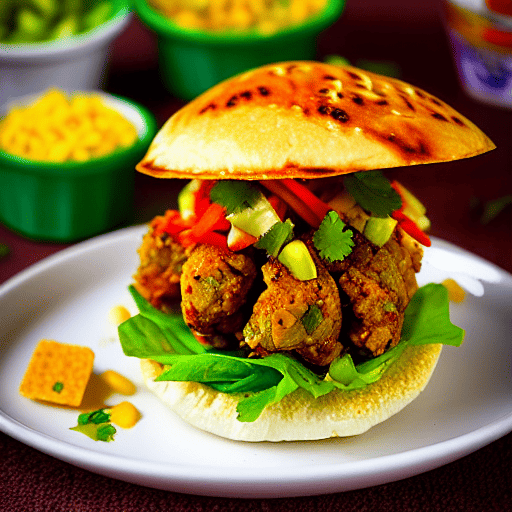 Bhel Puri Burger