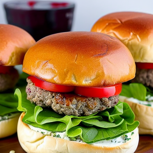 Feta Stuffed Burger