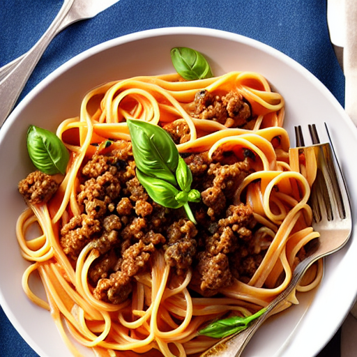 Pasta with Ground Beef