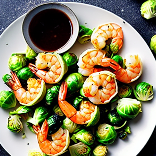 Garlic Shrimp and Brussels Sprouts
