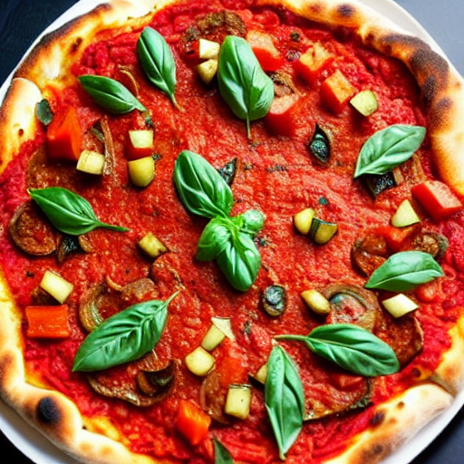 Pizza de Salsa Romesco