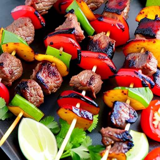 Halal BBQ Beef Kebabs
