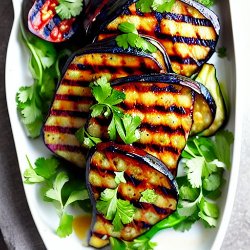 Grilled Eggplant Salad
