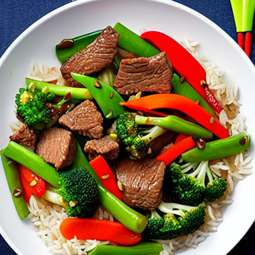 Beef and Vegetable Stir-Fry with Rice