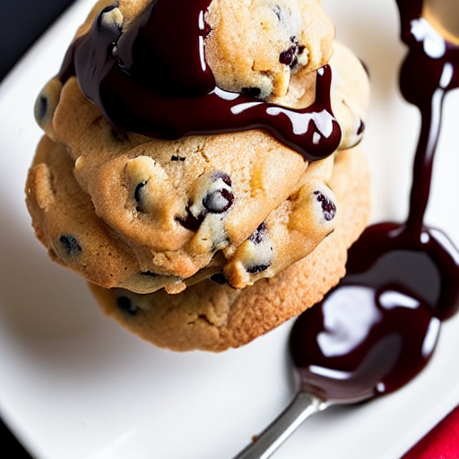 Chocolate Chip Cookie Dough Ice Cream Sundaes